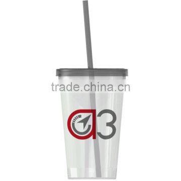 USA Made 20 oz Single Wall Tumbler With Straw And Lid - Comes With Your Logo photo-6