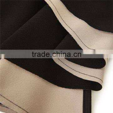 2017 OEM Spring Retro Crepe Black Bonded High Waisted Midi Skirt photo-5