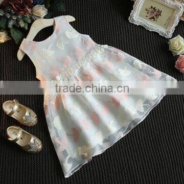 Modern Summer Lace Baby Girl Birthday Vest Dress