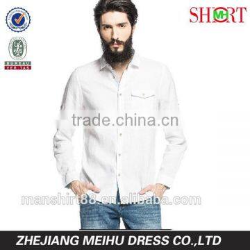 2016 fashion men's 100% hemp shirt