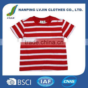 6-12 months Age and Baby Clothing Product Type 2016 infant baby boy clothes shorts sleeve stripe t-shirt summer