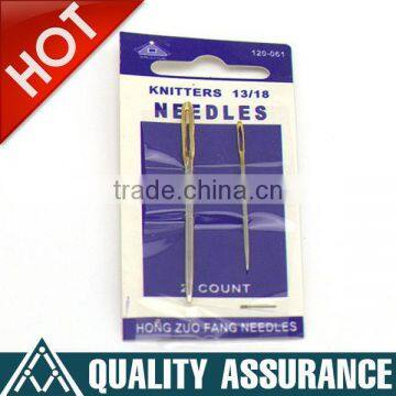 GOLD EYE NEEDLE CARD-TAPESTRY 13/18