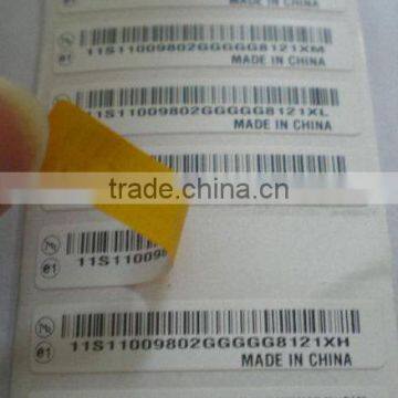 High temperature barcode PI label for steel industry