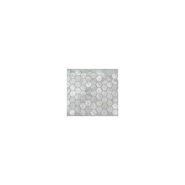 Hexagonal pure white shell mosaic(Straight angle )