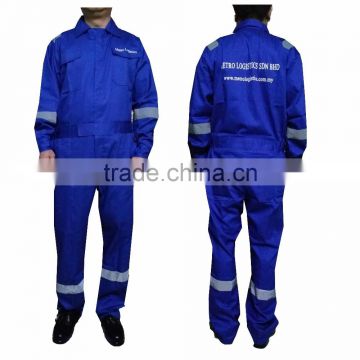 100% Cotton Flame-Retardant Safety Coverall, High Visibility Safety Workwear