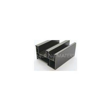 Anti UV Brown Sliding Door Extruded Plastic Profiles with 3 chambers
