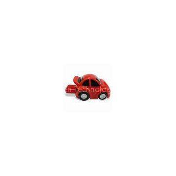 Red Car Shape Plastic Unique USB Flash Drive With Logo Printing