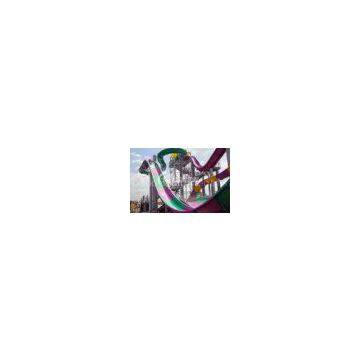 Outdoor Fiberglass Water Slides / Boomerang Water Slide for commercial playground equipment
