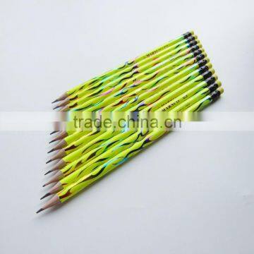 Wholesale Cheap Round/hexagonal Promotional Wooden Black Lead HB Pencil with Eraser