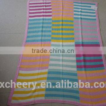 Super Soft Cotton/polyester Acrylic Knitted Baby Blanket photo-2