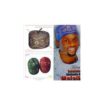 Africa Muslim embroidered wool cap