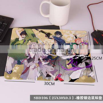 Touken Ranbu Online Rubber Cartoon Color Printed Mouse Mat Anime Mouse Pad Wholesale