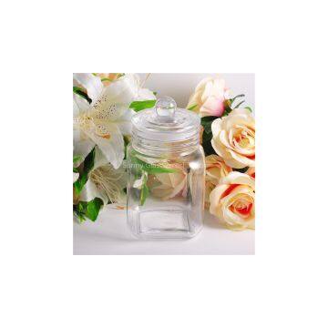 Homologous series crystal glass jar with seal lid