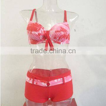 Planocera Split Bikinis Gradually Changing Color Adjustable Bra