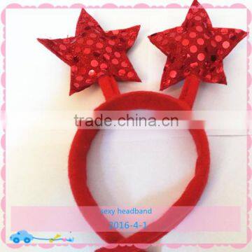 Christmas Flashing Red Star Hairband Headband