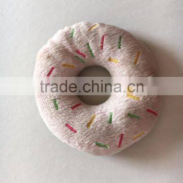 Doughnut Squeaky Plush Dog Pet Toy