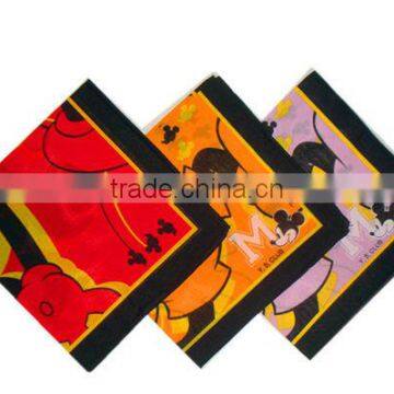 wholesale soft cotton children print hanky