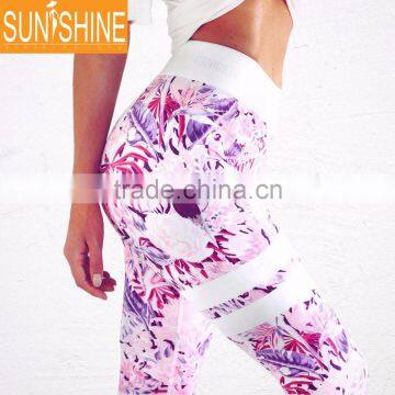 Custom Yoga Wear High Waisted Slim Compression Yoga Tights Leggings For Women photo-4