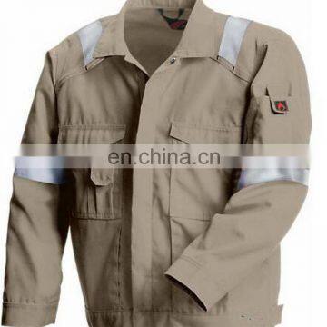 OEM New Style 100%cotton Mens Fire Retardant Work Jacket for Industrial photo-6