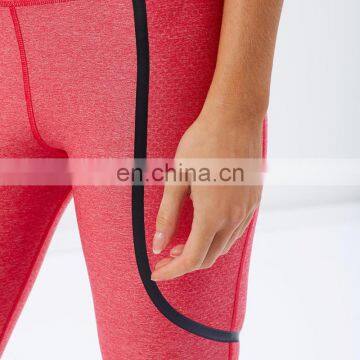 Knee Capris Powershape Exercise Fit Sex Spandex Leggings photo-4