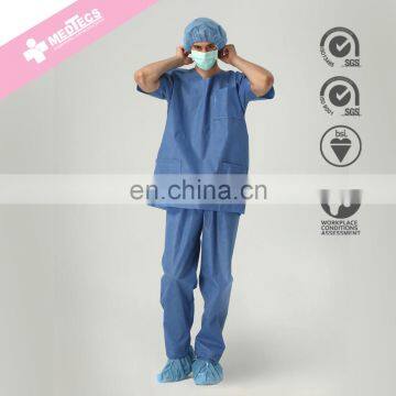 SMS Fabric Fluid-repellent Medical Disposable Surgical Gown