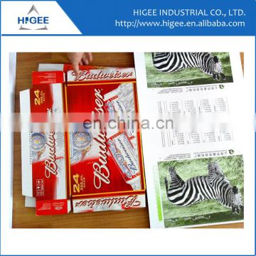 China manufacture Pizza box corrugated cardboard paper printing machine