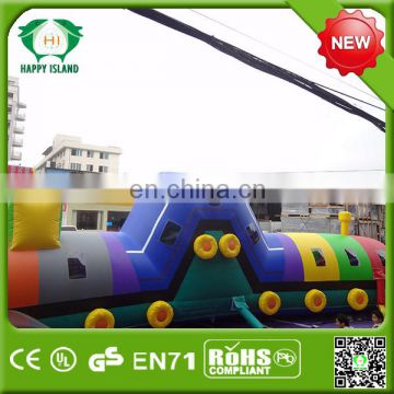 Inflatable obstacle course inflatable maze train tunnel