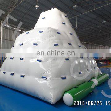 Cheap Inflatable water rock climbing toys/inflatable water iceberg for water park