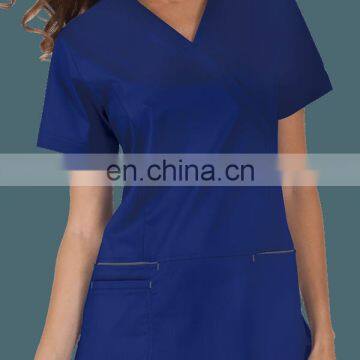 Solid Fashion Scrub Tops For Women