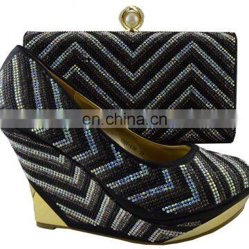 Ladies Italian Shoe and Bag/ Wedding Wedge Shoe Bags photo-3