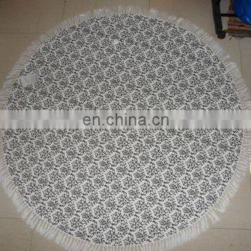 printing mandala round cotton towel pareo