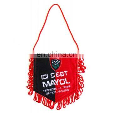 Custom Hanging Sports Team Pennant with Fringe / printed custom sport pennant