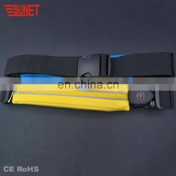 Hot Sale Large Qty Low Price Waterproof waist bag Woman And Man Dark Running Light Belt Bag