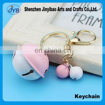 DIY hit the bell key ring Creative bells Ladies bag pendant Anti - theft car key ring pendant