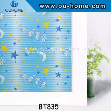 BT835 Children cut decorative tinted window film