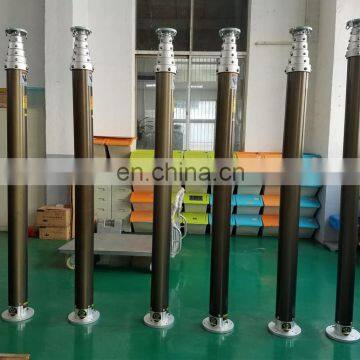 9m Pneumatic Light Brown Internal Cable Diy Telescoping Pole