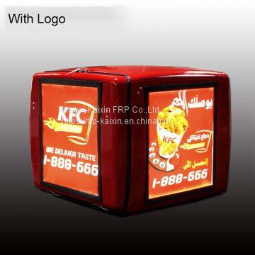 Frp fiberglass box grp with latch or lock,motorcycle delivery box