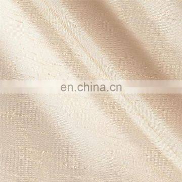 Chinese supplier 100% polyester dupioni silk fabric washing for curtain, pillowcase