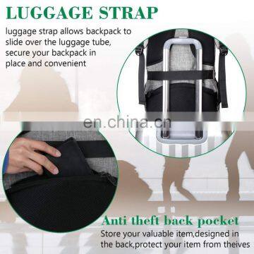 Travel Laptop Backpack, Business Anti Theft Slim Durable Computer Bag With USB Charging Port