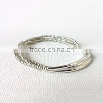 Black Seed Bead Wrap Bracelet for Girl photo-3