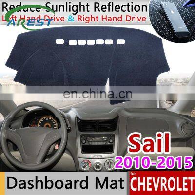 for Chevrolet Sail 2010 2011 2012 2013 2014 2015 Anti-Slip Mat Dashboard Cover Pad Sunshade Dashmat Carpet Accessories Classic