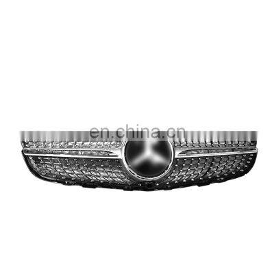 Star Diamond Style Chrome Silver Front Bumper Car Center mesh Grille for Mercedes benz E Class W213