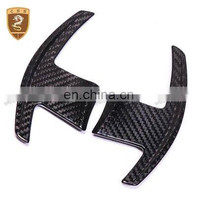 Car Parts Matte Glossy Carbon Fiber 2Pcs Steering Wheel Shift Paddles Shifter Extensionor For BNW 3 Series 5 Series photo-3