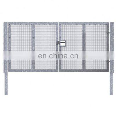 Wholesale H 2 m * W 4 m 358 Welded Mesh Anti Climb Fence Double-leaf Manual Swing Gate