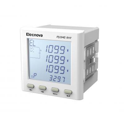 Elecnova PD194E-9HY 96*96mm harmonic 3 phase ac electric lcd multifunction power meter