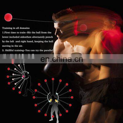 Wholesale Boxing Reflex Ball With Headband Mma Boxing Puncher Eye Coordination Speed Training Boxing Ball