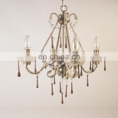 Modern Decoration Acrylic Crystal Multi 4 Arms crystal chandelier lighting for  Wedding