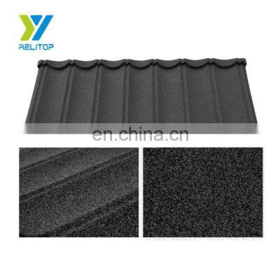 Aluminum Zinc Building Materials Flat Sheet Stone Coated Metal Roofing Tile in Nigeria