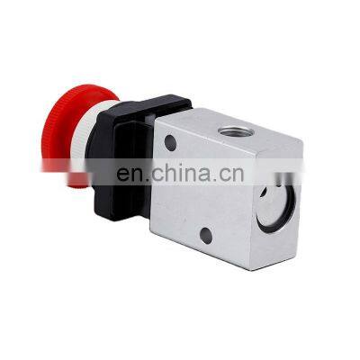 Pneumatic Valve Supplier JM322EB Stainless Steel G1/4 With Lock Push Button Mechanical Control Valve