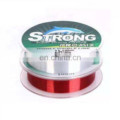 100m super strong visible multi-color Nylon fishing line